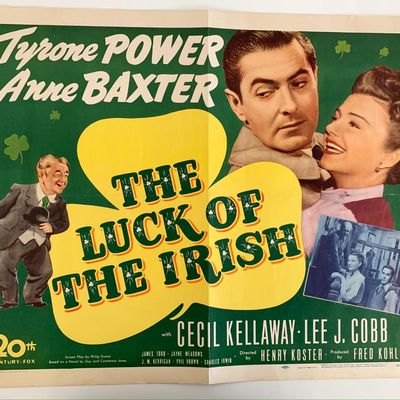 The Luck of the Irish vintage movie poster