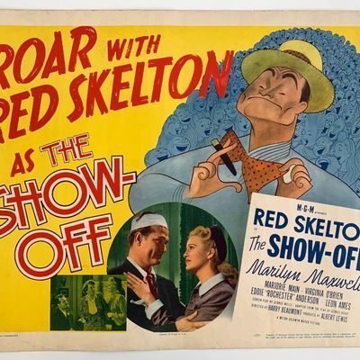 Roar with Red Skeleton in The Show-Off vintage movie poster