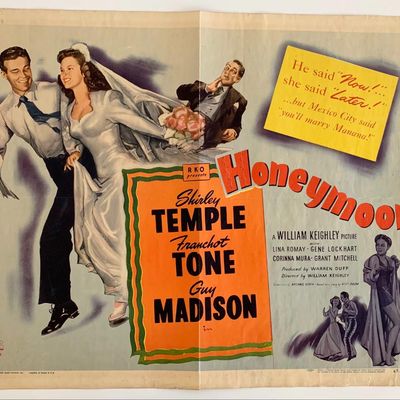 Honeymoon vintage 1947 movie poster