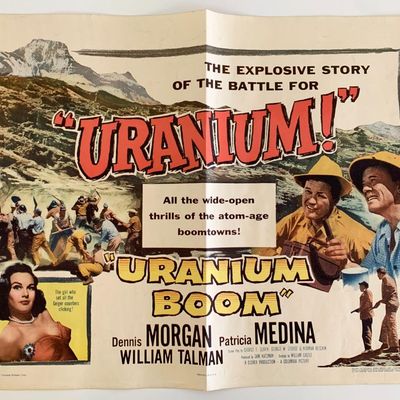 Uranium Boom vintage 1956 movie poster
