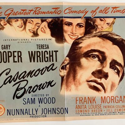 Casanova Brown vintage 1944 movie poster