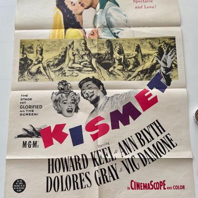Kismet 1956 vintage movie poster