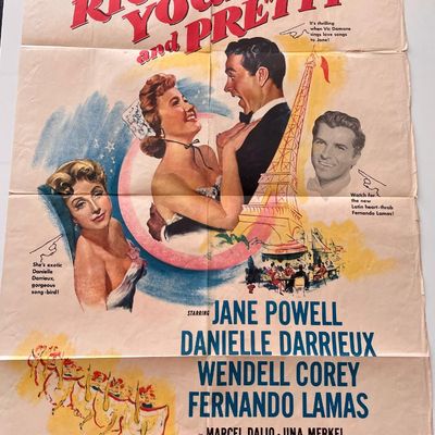 Rich, Young and Pretty 1951 vintage movie poster