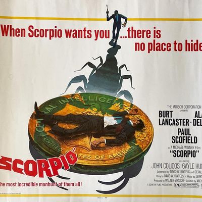 Scorpio 1973 vintage movie poster