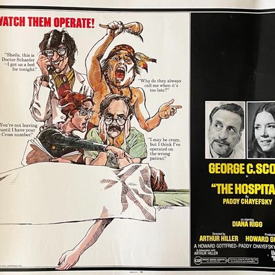 The Hospital 1971 vintage movie poster
