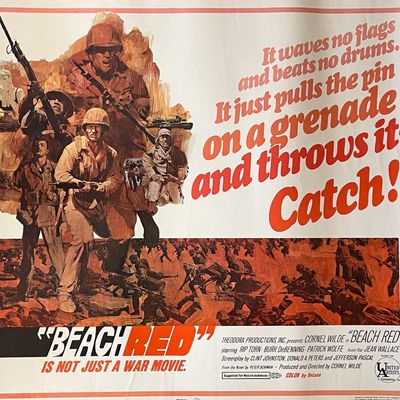 Beach Red 1967 vintage movie poster
