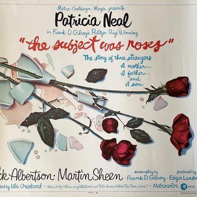 The Subject Was Roses 1968 vintage movie poster