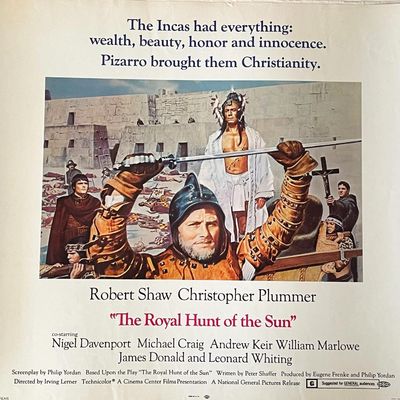 The Royal Hunt of the Sun 1969 vintage movie poster
