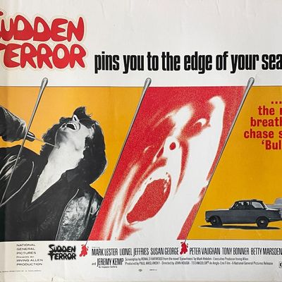 Sudden Terror 1970 vintage movie poster