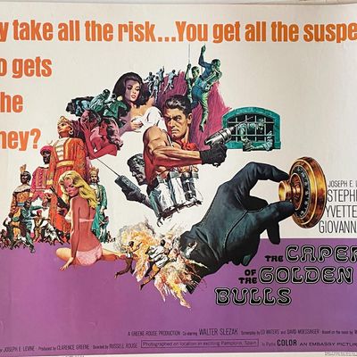 The Caper of the Golden Bulls 1967 vintage movie poster