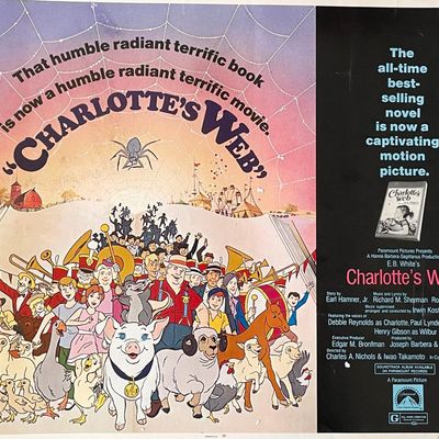 Charlotte's Web 1973 vintage movie poster
