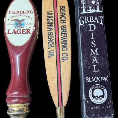 Sale Photo Thumbnail #44: This includes ten beer tap handles. Brands include PBR, Sierra Nevada, Blue Moon, and more. [MI]