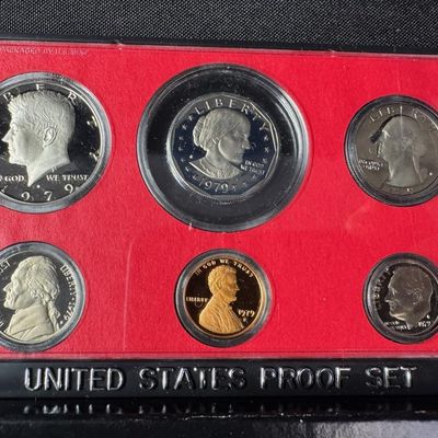 Sale Photo Thumbnail #87: Includes four 1979 U.S. proof sets. [PM]