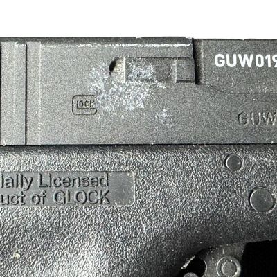 Sale Photo Thumbnail #128: Includes three pistols, four magazines, eight Co2 cylinders, and a tin of Daisy .177 pellets. Co2 cartridges will not be shipped. [GG]