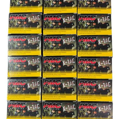 Sale Photo Thumbnail #139: Includes 18 boxes of unopened 5.56, 62 grain, green tip ammo. Each box contains 20 rounds. Total of 360 rounds. Pre-auction estimate: $100-$200. **NO SHIPPING ON AMMUNITION.** [RS]