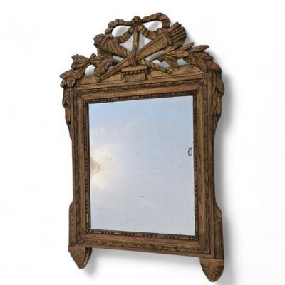 Sale Photo Thumbnail #15: 19th C Gesso italian mirror 
