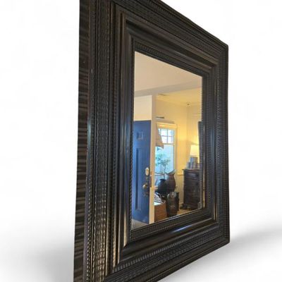 Sale Photo Thumbnail #22: 18th C Dutch ebonized mirror