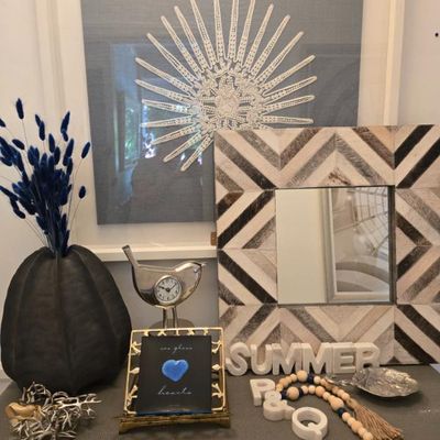 Sale Photo Thumbnail #27: NEW frames, candles, books, art and many mirrors