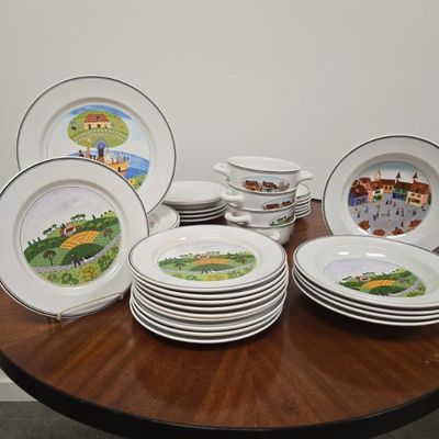 Sale Photo Thumbnail #126: Villeroy and Boch Naif design dishware $20-$21 per piece
