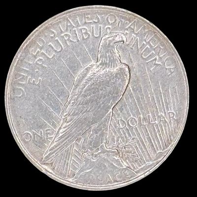 Sale Photo Thumbnail #170: This 1923 Peace dollar is not graded. The silver content is 90%. [PM]
