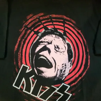 Vintage 1994 KISS Fork Head T Shirt USA Single Stitch XL 90s Rare