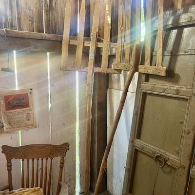Sale Photo Thumbnail #69: Antique Hay Forks