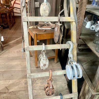 Sale Photo Thumbnail #85: Antique Pulleys