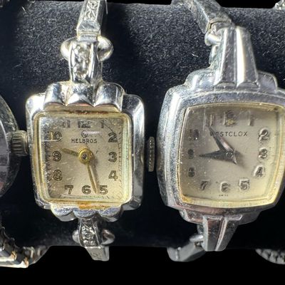 Sale Photo Thumbnail #263: Includes Westclox, Vulcain, Timex, Helbros, Collezio, and more. Total of 11 pieces. Not tested. [PM]