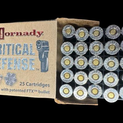 Sale Photo Thumbnail #326: This is a box of 25 rounds of 125 grain FTX ammunition. The box was previously unopened. **NO SHIPPING ON AMMUNITION.** [RS]