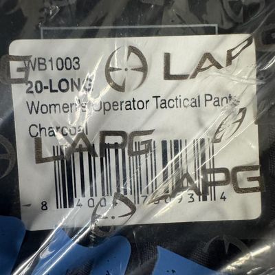 Sale Photo Thumbnail #408: Includes a pair of unopened women’s LAPG tactical pants (size 20 long), a Condor roll-up utility pouch, an NcStar folding dump pouch, and an LAPG multi-purpose pouch. Total of four pieces. [GG]