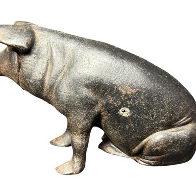 Sale Photo Thumbnail #461: This has a dark patinated finish. It measures 5.5 inches high. [AG]