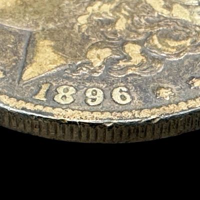 Sale Photo Thumbnail #543: This 1896 Morgan is not graded. The silver content is 90%. [PM]