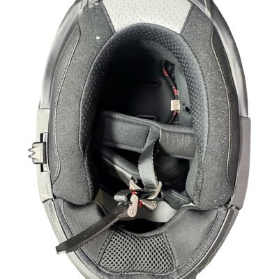 Sale Photo Thumbnail #560: Includes a pair of LS2 helmets, and an Arai helmet with built-in communication/microphone. The LS2 helmets include dust covers. The LS2 helmets are sizes Small and XXXL. The Arai helmet is a size Large. Not tested. [AG]