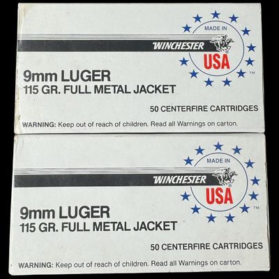 Sale Photo Thumbnail #581: Includes 100 rounds of 115 grain full metal jacket 9mm Luger ammunition. **NO SHIPPING ON AMMUNITION.** [LG]