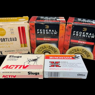 Sale Photo Thumbnail #584: Includes slugs, 3buck, 4shot, and more. Total of 84 rounds. **NO SHIPPING ON AMMUNITION.** [LG]