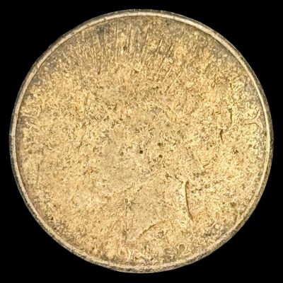 Sale Photo Thumbnail #599: This 1922-S Peace dollar is not graded. The silver content is 90%. [PM]