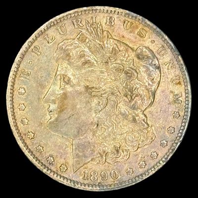 Sale Photo Thumbnail #623: This 1890-S Morgan is not graded. The silver content is 90%. [PM]