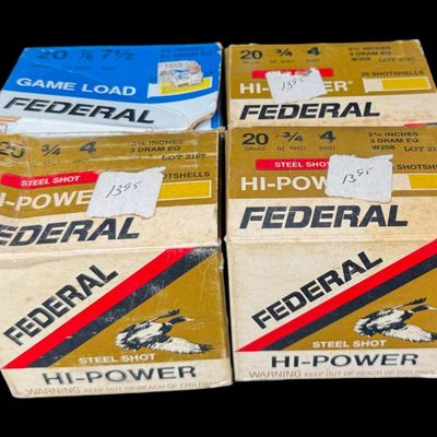 Sale Photo Thumbnail #658: Total of 100, 2 3/4”, 20-gauge shells. **NO SHIPPING ON AMMUNITION.** [LG]