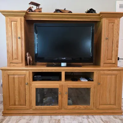 80w x 21.75d x 68.5h base is 32h TV space 54x34