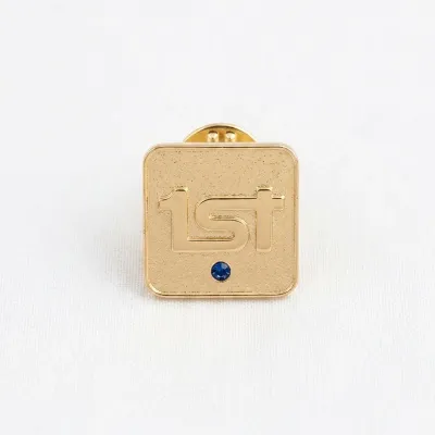 1st Corporate Pin Sapphire Gold