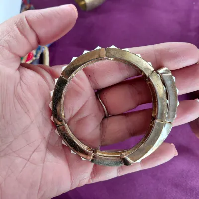 Vintage Enamel Studded Bangle