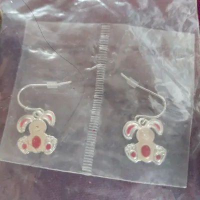 Small Floppy Thin Earrings New in Packaging