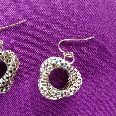 Small Vintage Knot Gold Earrings