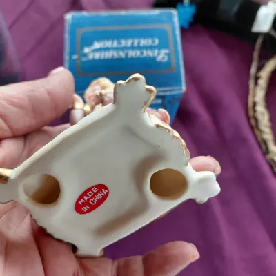 Porcelain Bride's Ring Holder New. Ring to Illustrate