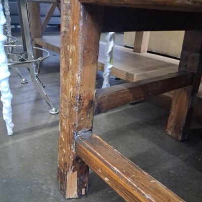 Antique Chinese Elm Altar Console Table with Drawers 6'8"x1'8"