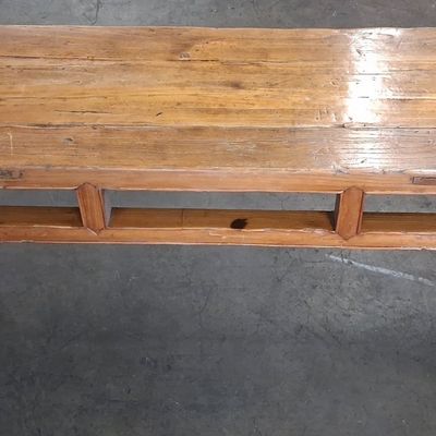 Sale Photo Thumbnail #111: Antique Chinese Elm Wood Console Table. 11"x3'3"
