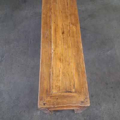 Sale Photo Thumbnail #112: Antique Chinese Elm Wood Console Table. 11"x3'3"