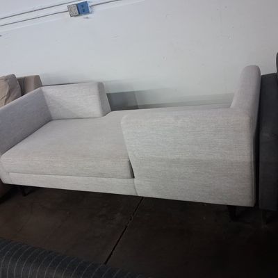 Sale Photo Thumbnail #113: Modern Asymmetrical Upholstered Chaise Lounge 6'7"x2'9"