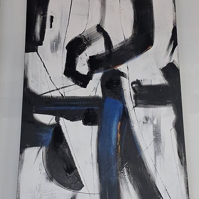 Sale Photo Thumbnail #131: Abstract Expressionist-Style Painting in the style of Franz Kline
