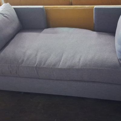 Sale Photo Thumbnail #133: Modern Upholstered Daybed with Bolster Pillows 3'4" x 6'9"